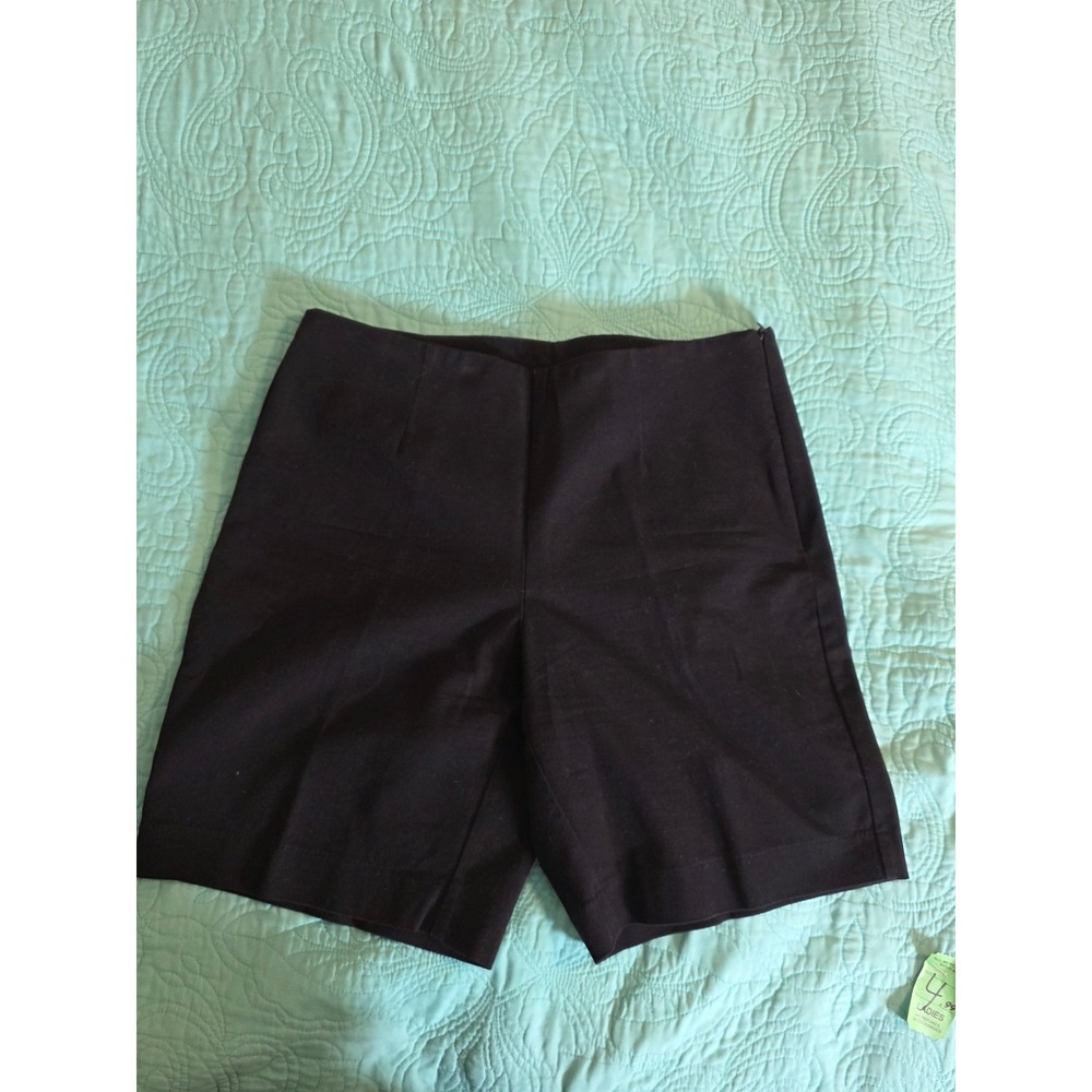 Boston Proper Black Flat Front Tailored‎ Shorts Size 10 470838155